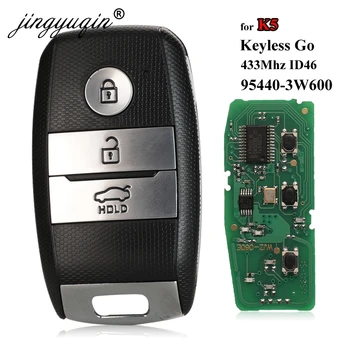 jingyuqin Keyless Go Automašīnu Pilna Smart Remote Key KIA K5 KX3 Sportage Sorento P/N 95440-D9510 433Mhz ID46 Pcf7952 Fob Kontrole