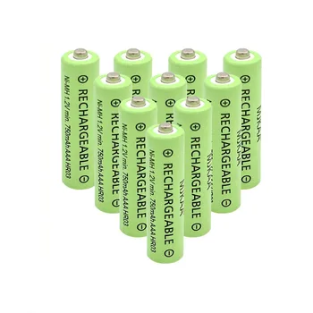 Vairumtirdzniecības liela NiMH jauda pkcell AAA uzlādējamās baterijas 750mAh 1.2 V AAA baterijas pulksteņu pulksteņu rotaļlietas