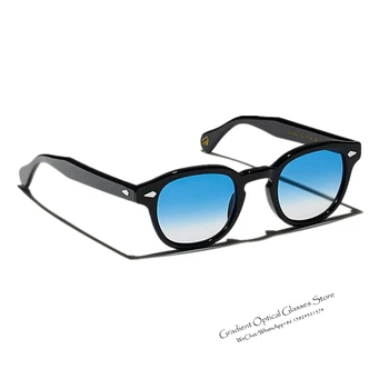 Džonijs Deps sākotnējā lemtosh retro saulesbrilles vīriešiem un sievietēm acetāts ovālas formas saulesbrilles 2020 