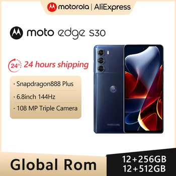 Pasaules ROM Motorola MOTO Malas S30 5G Mobilo Telefonu Snapdragon 888 Plus 6.8