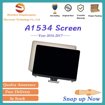 Nomaiņa MacBook A1534 12 collu LCD Ekrānu Montāžas Monitoru, Sudraba, Rožu Zelta Kosmosa Pelēkā 2016-17 Ems 2991 3099