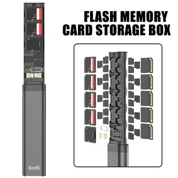30in1Portable USB atmiņa Micro SD atmiņas Karte, Kaste Atmiņas Kartes Īkšķi Flash Atmiņas Disku Organizators Gadījumā Kārba Ar Drošu