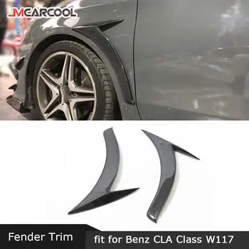 Par Mercedes Benz CLA Klases W117 CLA180 CLA200 CLA250 2013-2019 Priekšējo Spārnu Ventilācijas Žaunu Fin Apdares Oglekļa Šķiedras Canard Attiecas