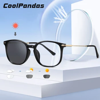 CoolPandas Retro Laukumā Photochromic Brilles Vīriešu Brilles Sieviešu Briļļu Anti Zilā Gaisma Brilles Datoru blauw licht bril