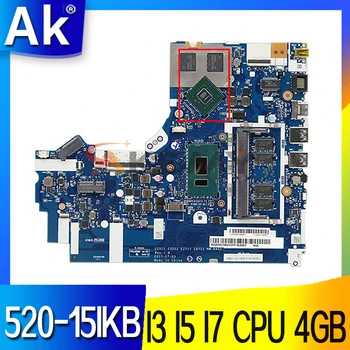 NM-B452 motherboard Lenovo 520-15IKB 320-15IKB klēpjdatoru, pamatplate (Mainboard I3-8130U I5-8250U I7-8550U CPU, 4GB RAM MX150 V2G