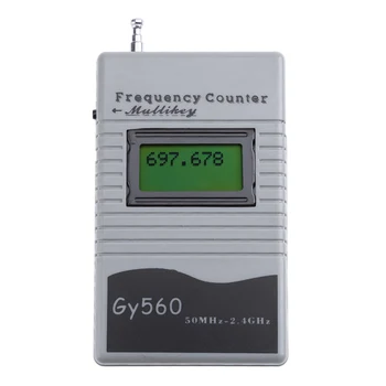 Rokas Frekvenču Counter divvirzienu Radio, Mobilā Telefona 50 MHz-2.4 GHz GY560 Frekvences Skaitītājs, Skaitītāja