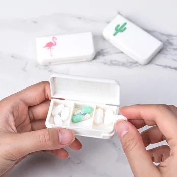 3 Tīkli Uzglabāšanas Organizators Box Mini Pill Gadījumā Plastmasas Ceļojumu Medicīnas Rūtiņu Gudrs Nelielu Planšetdatoru Tableti Turētājs Tvertnes Gadījumā Dozatoru