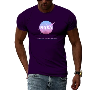 Vasaras Vīriešu Visumu Pēta 3D Drukāšanas Tehnoloģijas, Grafikas T -krekli ar Īsām Piedurknēm No Astronautu Gaisa Apģērbu.