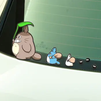 Par Tonari Nav Totoro Auto Uzlīmes Stils Anime Komiksi Hellaflush Auto Logu Vinila Uzlīmes Vējstikla Piederumi