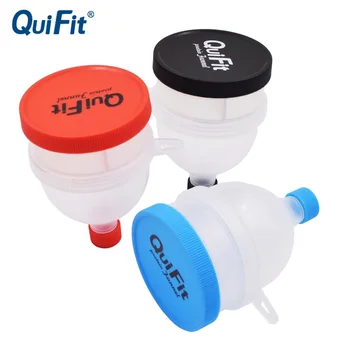 QuiFit 2 Slāņi Pulveris trauku Ar Sprādzi Sūkalu Proteīna Uzglabāšanas Daudzfunkciju 2 1 Kārba Pillbox par Vibratoru Pudeli Bez BPA