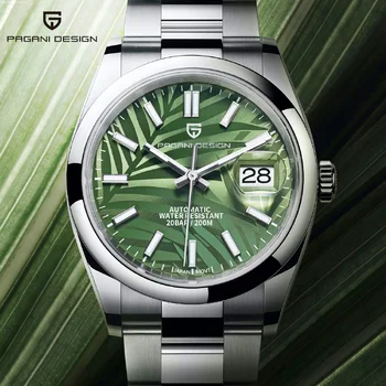 PAGANI DIZAINA 2022 Jaunu 39MM Palmu lapu skalu, Vīriešu Pulksteņi top zīmola luksusa Automātiskā skatīties vīriešu Mehāniskās rokas Pulkstenis Reloj Hombre