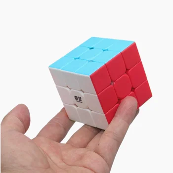 QY rotaļlietas Karavīrs W 3x3x3 magic cube Profesionālās Cubo magico Ātrums Cube QY cube Puzzle Rotaļlietas Bērniem Dāvanas Spēle cube Rotaļlietas