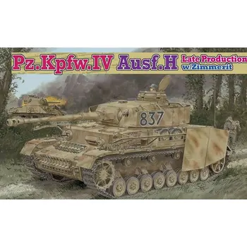 PŪĶIS 6560 1/35 Pz.Kpfw.IV Ausf.H Vēlu Ražošanas w/Zimmerit [Bonuss:Magic Dziesmas] Mēroga Modelis Komplekts