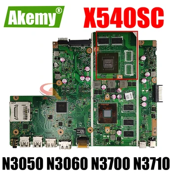 Par Asus X540S X540 X540SC Klēpjdators mātesplatē 2GB, 4GB RAM N3050 N3060 N3700 N3710 CPU X540SC oriģinālā Grāmatiņa mainboard
