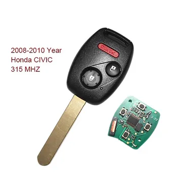CN003015 Nomaiņa Auto Atslēgu 2008. - 2010. gadam Honda CIVIC Tālvadības Taustiņu 2+1 Pogu 315 MHZ ID46 N5F-S0084A