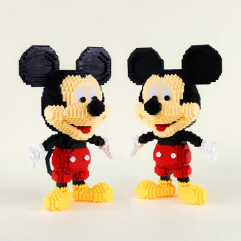 Disney 1831pcs+ Mickey Mouse Dimanta Bloki Mirco 3D Modeli, Klasiskās Multiplikācijas filmu Mini Ķieģeļi Skaitļi Par Bērnu Rotaļlietas