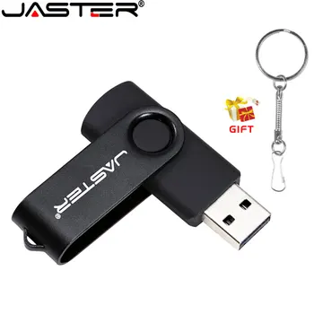 Ar Atslēgu piekariņi, Plastmasas Pen Drive 64GB Bezmaksas Custom Logo Flash Diski 32GB Reālās Spējas Grozāms Memory Stick 16GB U Disku, 8 GB, 4G