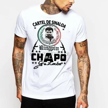 El Chapo Guzman T-Krekls Sinaloa Karteļa Gangsteris Sicario Meksikas Hitman Narkotiku Kontrabandas Tee