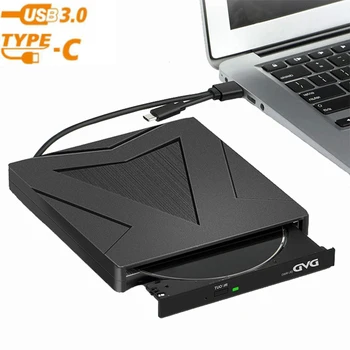 USB 3.0 Ārējo DVD Rakstītāju, Tipa-C Rakstnieks Ieraksti DVD RW Optisko Disku, CD/DVD Player, uz Mac Klēpjdatoru Windows PC