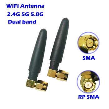 WiFi Antena 2.4 GHz/5.8 GHz Dual Band 3dbi RPSMA/SMA Savienotājs Aeria par PCI Tīkla Karte USB Adapteri Hotspot Zigbee AP Bluetooth