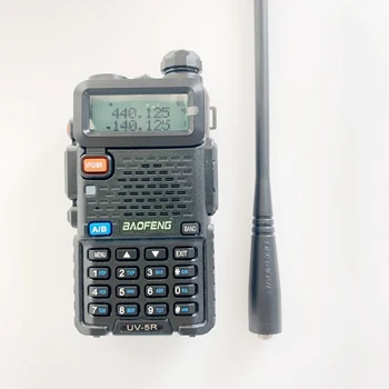 Sākotnējā Baofeng Antenas SMA-Sieviešu 17CM Dual Band VHF/UHF 136-174MHz/400-520MHz UV-82 UV-5R Baofeng Walkie Talkie Radio