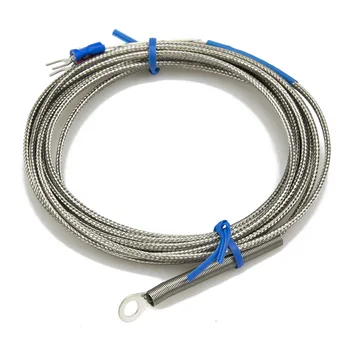 FTARR01 K E J tips 3m metāla skrīninga kabeli, 5mm 4mm 6mm 14mm diametrā caurumu gredzenu vadītājs termopāris temperatūras sensors