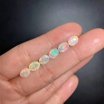 Augstas Kvalitātes Dabas Opal ovāls saskaras Formas, Plakana Apakšējā Opal / K Zelta Rotaslietas, Pulksteni Kastīšu Dārgakmeņiem Gredzenu Sejas
