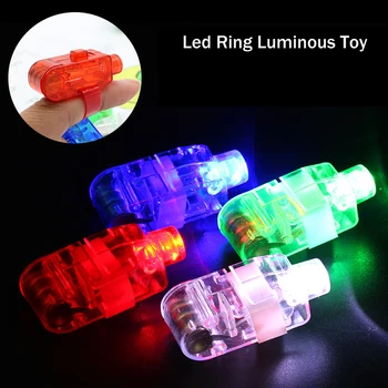 100gab Mirdzumu Puses dod priekšroku, LED, kas Mirgo Pirksta Gredzenu Lāzera Pirkstu iedegties Rotaļlietas Festivāls Brīvdienu Puse Supplie