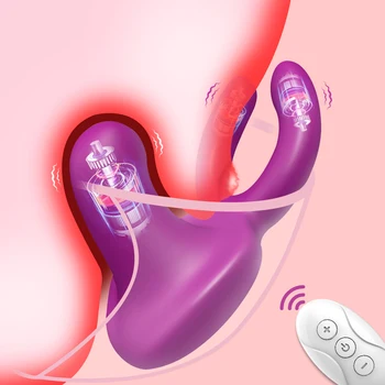 Tri Mehānisko Sievietes Klitora vibrators Labial Stimulators Tālvadības Masturbācija Rotaļlietas Vibrēt Dzelksnis Klipu Dzimumlocekļa Gredzens Pieaugušo Rotaļlietas