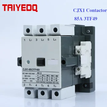 CJX1-85A AC slēdzējs CJX1-85/22 3TF49 Elektrisko Magnētisko slēdzējs 3Pole kontaktori 24V 220V 380V 2NO 2NC