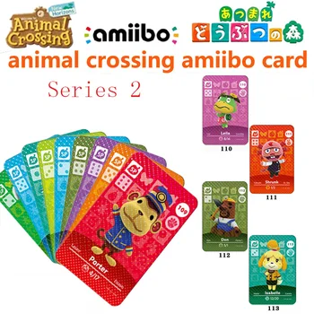 Dzīvnieki, kas Šķērso 2. Sērijas Amiibo Kartes 128 154 NFC Spēles Karte, kas Saderīga Slēdzis NS WIIU Dzīvnieku Kopums Carte Frāzi Otrā Versija