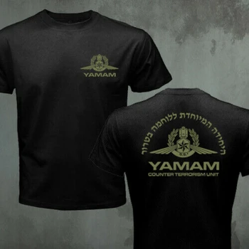 Izraēlas Policija Yamam pretterorisma Vienības SWAT Īpašo Spēku T-Krekls Premium Kokvilnas ar Īsām Piedurknēm O-veida Kakla Vīriešu T Krekls Jaunais S-3XL