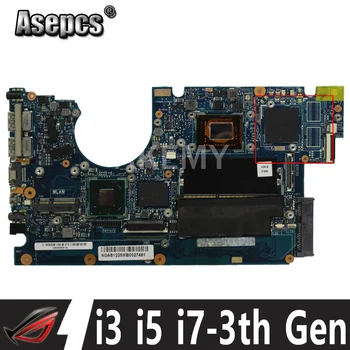 Mainboard UX32VA i3-2th Gen i5-3th Gen i7-3th Gen 2GB-RAM ASUS UX32 UX32VD UX32V Klēpjdators Mātesplatē Grāmatiņa Maintherboard
