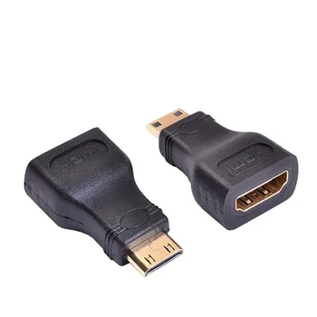HDMI C Tipa Mini Vīriešu HDMI USB Female Adapteri Konvertētājs