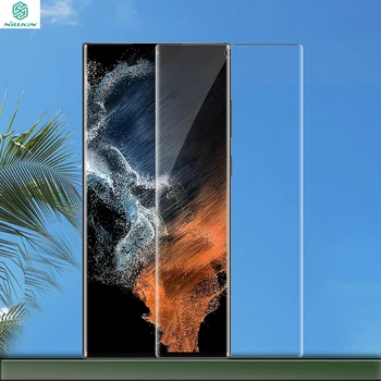 Samsung Galaxy S22 Ultra Rūdīta Stikla Ekrāna Aizsargs NILLKIN Pilnu 3D CP+MAX Pilošs Krelles Ekrāns