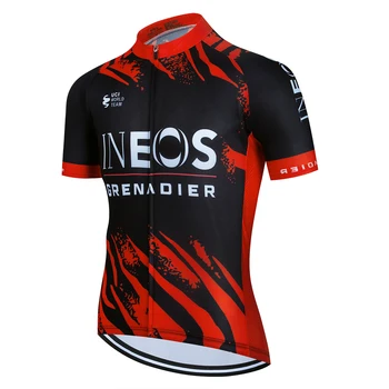 2022 Riteņbraukšana Jersey INEOS komanda Vasaras Īsām Piedurknēm Cilvēks Downhill MTB Velosipēdu Apģērbu Ropa Ciclismo Maillot Ātri Sausas Velosipēdu Krekls