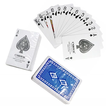 Zils, Zaļš, Balts PVC Pilna Plastmasas Spēļu Kārtis Ūdensizturīgs, Izturīgs Pokera kāršu Spēlei Klāja Pokera Komplekts Magic Cards