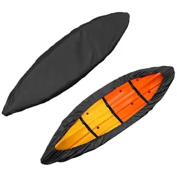 Piemērots 3.1-3.5 m (10.1 pēdu~11.4 ft) Āra Kajaks Ūdensizturīgs Pārsegs Oxford Audums Kayakcover Laivu Segtu Kanoe Vāciņu