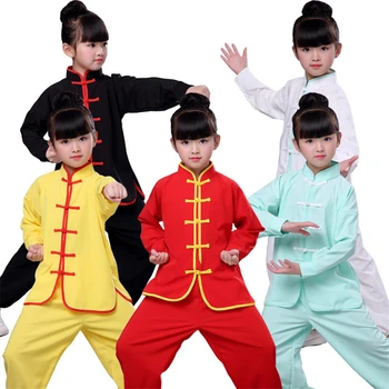 Tradicionālā Ķīniešu Apģērbu Kung Fu Hanfu Zēniem un Meitenēm, kas Atbilstu Jauno Gadu Posmā Veiktspēju, Tai Chi, Kostīmi 2022 Jaunas