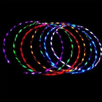 LED Krāsains Fitnesa Apļa Performing Arts Vēdera Tauku Zudumu, Gaismas Fitnesa Crossfit Salokāms Sporta Hops trenažieru Zāle, Fitness Aprīkojums
