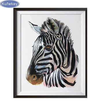 Pilnu Kvadrātveida urbt 5D DIY Dimanta Krāsošana Zebra ,Sienas Attēlu Dimanta Izšuvumi dzīvniekiem,Krustdūrienā komplekts,Mozaīkas,mājas apdare