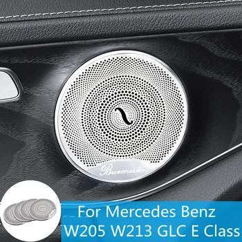 Interjera Liešanai Uz Mercedes Benz E200 E220 E300 E350 W213 C180 C200 C220 C250 W205 GLC Melns, Durvju Audio Skaļrunis Vāciņu