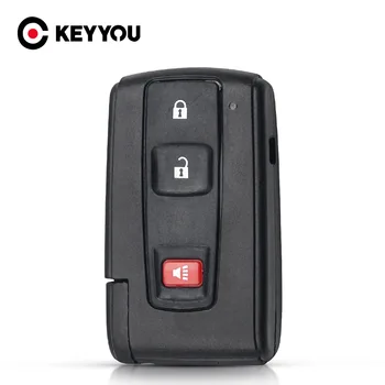 KEYYOU 2+1 3 Pogas Automašīnas Tālvadības Atslēgu Apvalks Gadījumā Fob Toyota Prius 2004-2009 Toy43 Asmens Bezmaksas Piegāde