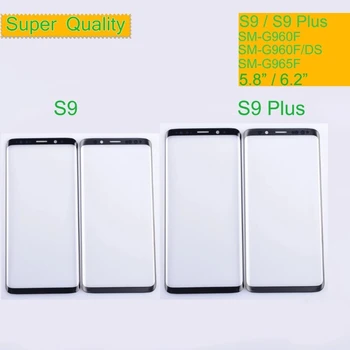 Samsung Galaxy S9 G960 S9 Plus G965 Touch Ekrāns Priekšējā Stikla Paneli Ārējā LCD Objektīvs Ar OCA Līmes Nomaiņa
