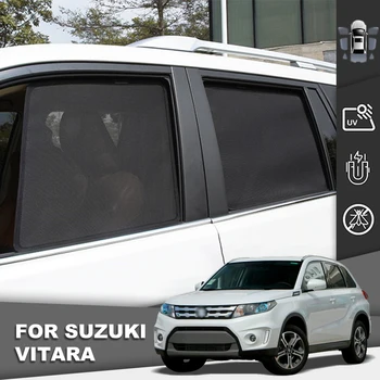 Par Suzuki Vitara 2016-2020 Magnētisko Auto Saulessargs Priekšējā Vējstikla Acs Kadru Aizkaru Bērnu Aizmugurējā Loga Saules Ēnā