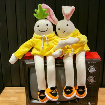 50CM Korejas Tautas Anime Radošo Dzelteno Banānu Cilvēks Plīša Rotaļlietas WOONGJANG Lelles Nomierinātu Lelles Dzimšanas dienas Dāvanas Bērniem Bērnu