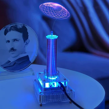 Mūzikas Tesla Coil DIY Komplektu dzirksteļspraugas Loka Ģenerators Plazmas Skaļrunis Mākslīgo apgaismojumu Bezvadu Pārraides E-Desktop Rotaļlietas