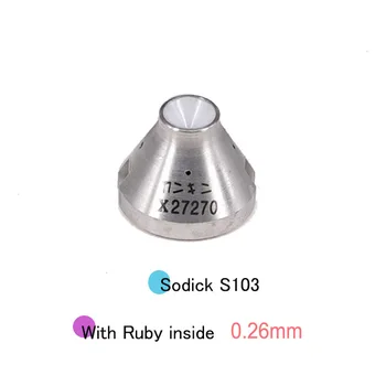 Sodick Daļas Ruby Vadu Rokasgrāmata S103 0.26 mm Augšējā & Zemāku Oriģinālo Kodu 3081000 par Sodick Mašīna