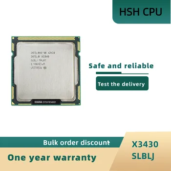 Intel Xeon Procesors X3430 (8M Cache, 2.40 GHz), LGA1156 CPU Desktop 100% darba pareizi Darbvirsmas Procesors