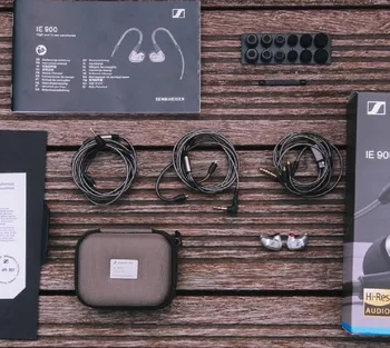 Sennheiser DIY IE900 Hi-Fi prettrokšņa Austiņas ar Dinamisku Metāla auss Noņemams Vadu Subwoofer Portatīvo Earbuds